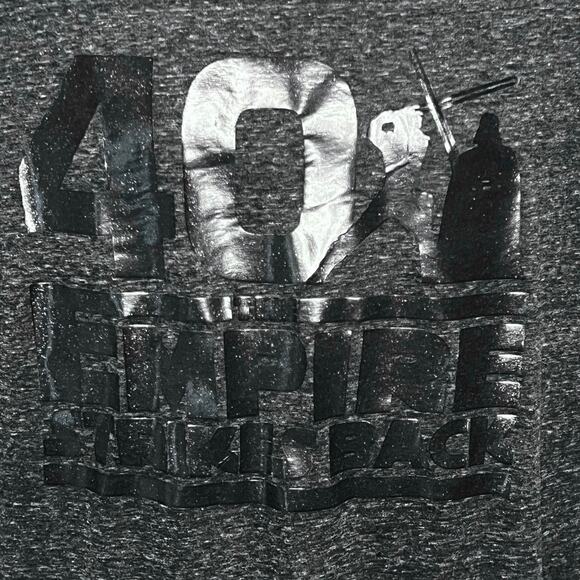 Star Wars Empire Strikes Back 40th Anniversary Tee Shirt XL Disney Heather Gray - Picture 3 of 9